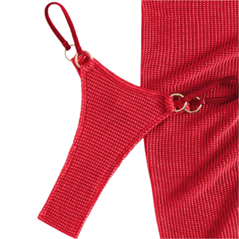 Classic Bikini in Red Bottoms