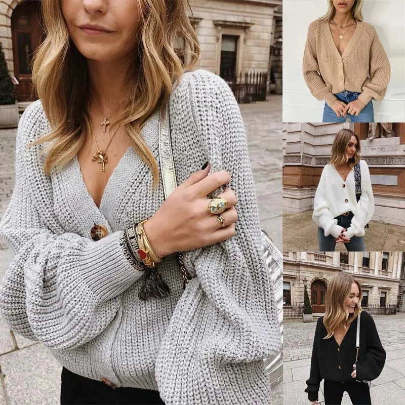 V-Neck Cardigan