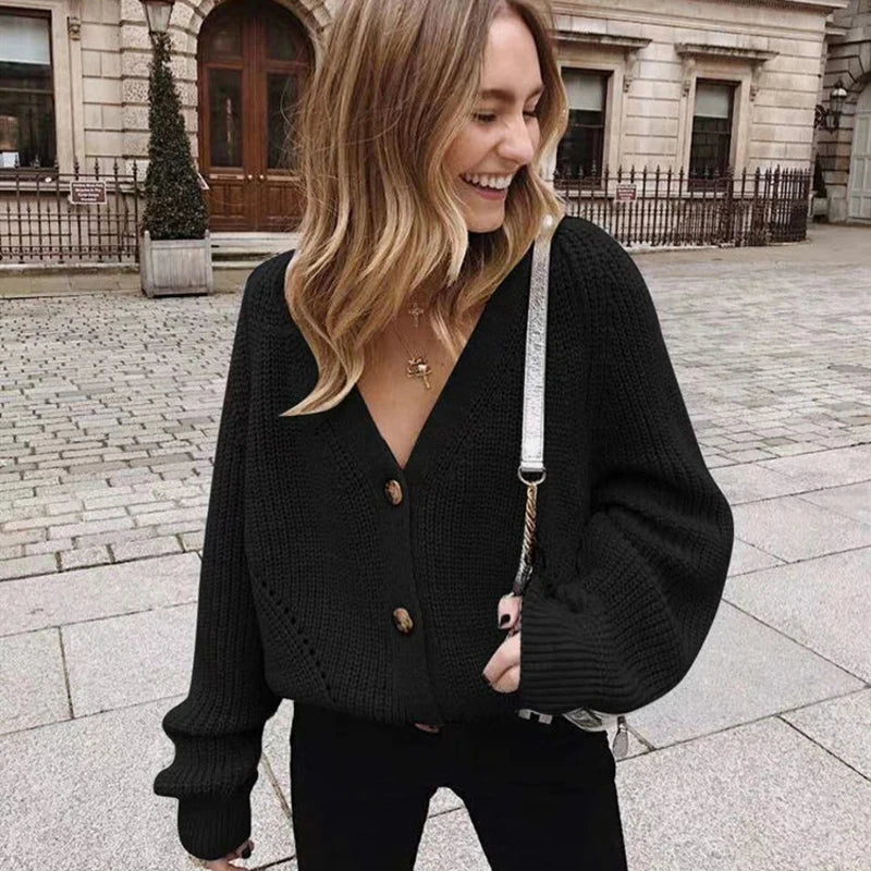 V-Neck Cardigan