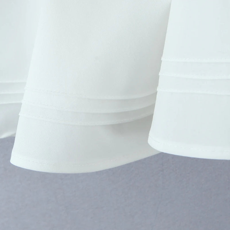 White Corset Style Halter Sling Dress