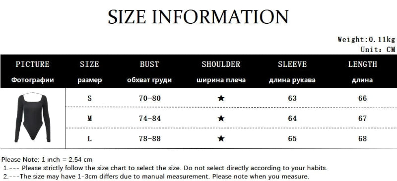 Backless Bodysuit – Slim Fit, Solid Colour, Long Sleeve Clubwear