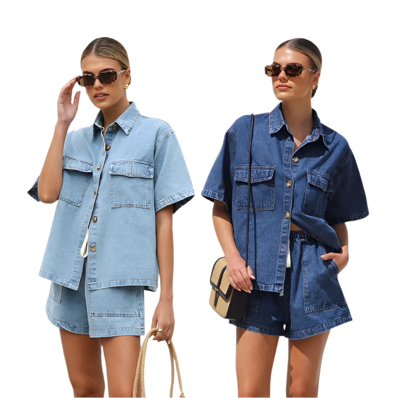 Vintage High Street Denim Suit
