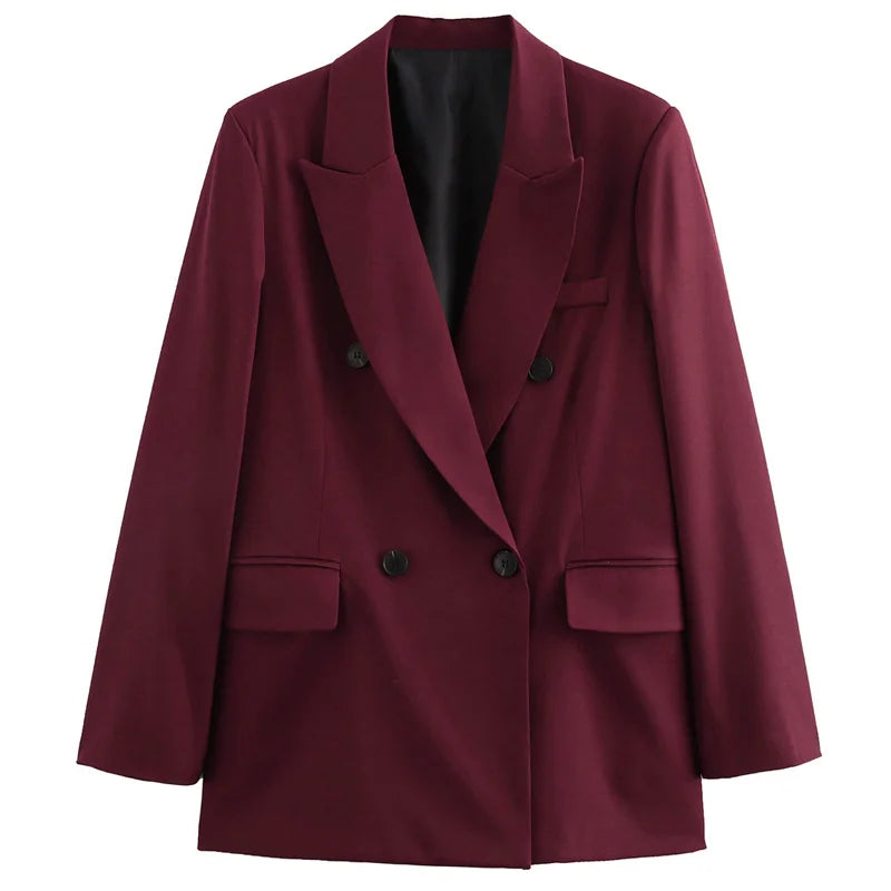 Double Breasted Slim Fit Blazer