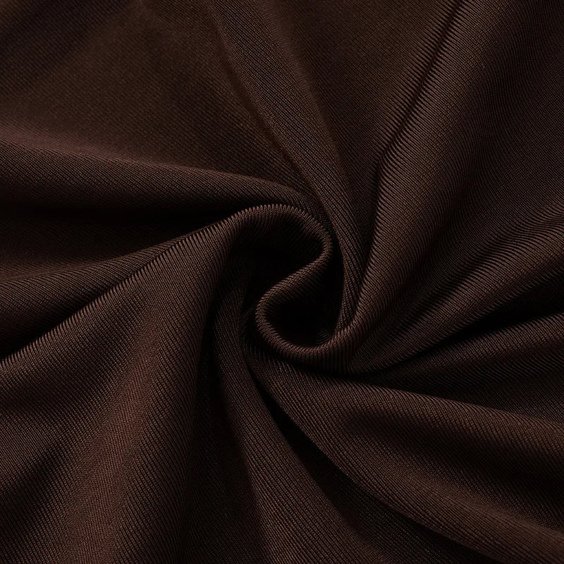 Sleek Round Neck Pleated Split Evening Dress