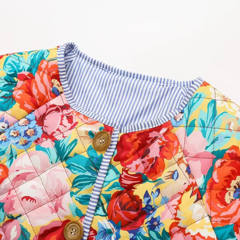 Printed Quilted Cotton Coat