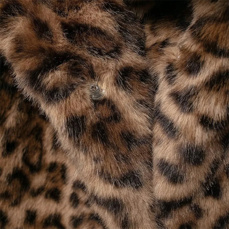 Animal Print Faux Fur Jacket
