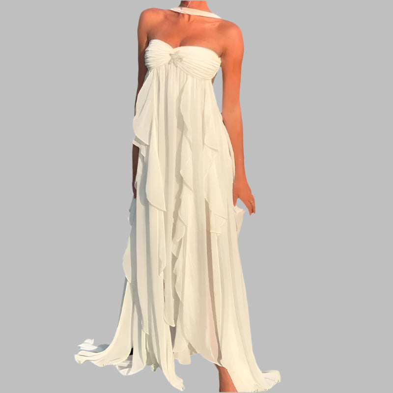 Backless Halter Evening Dress