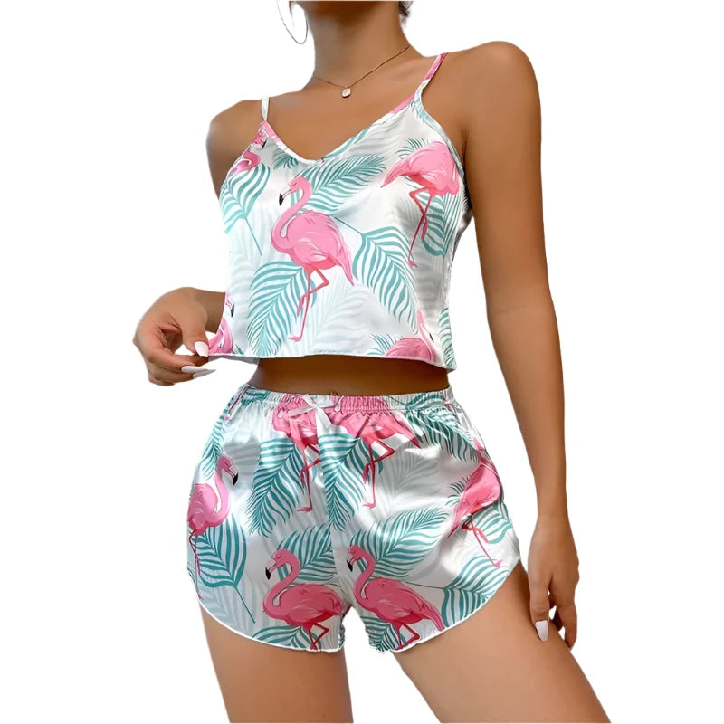 White Pink Flamingo