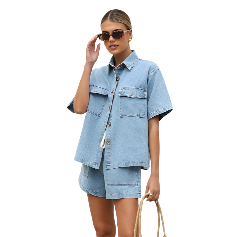 Vintage High Street Denim Suit