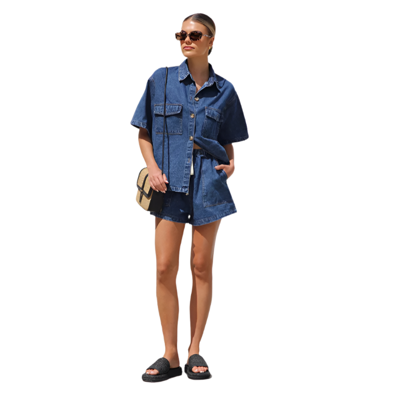 Vintage High Street Denim Suit