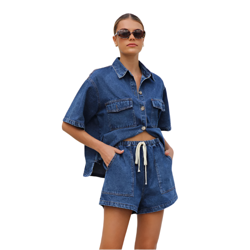 Vintage High Street Denim Suit