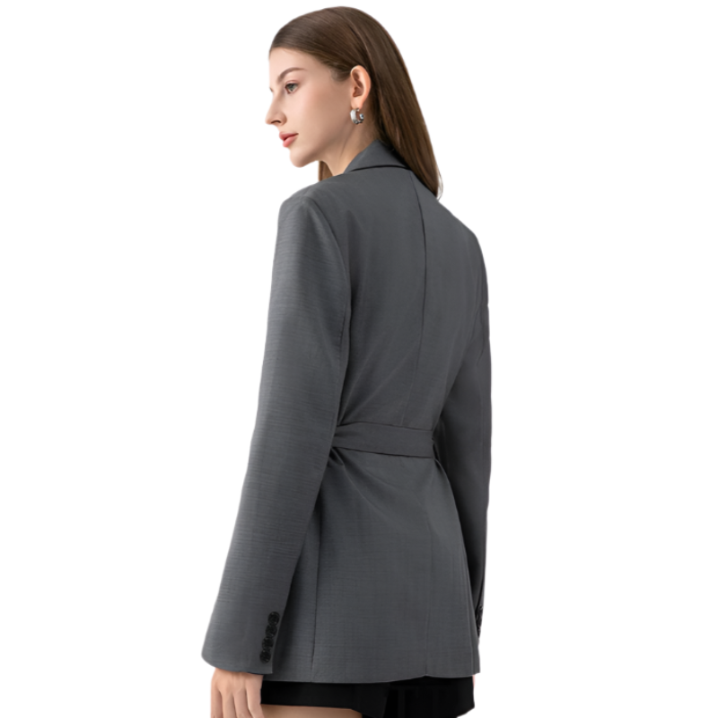 Vintage Style Belt Blazer