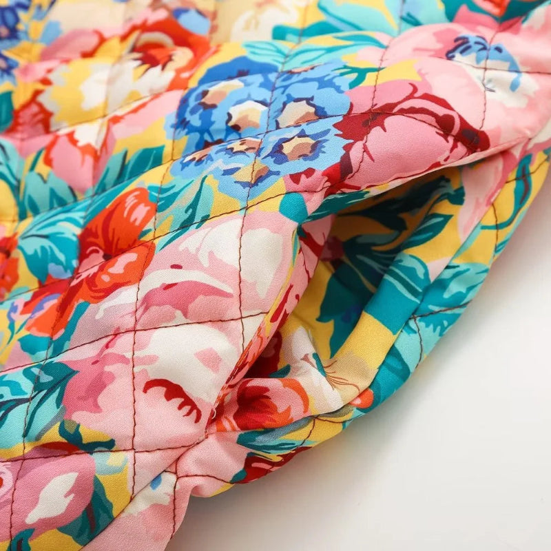Printed Quilted Cotton Coat