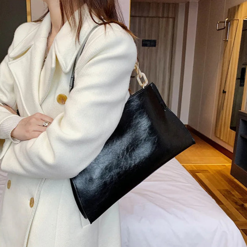 Sleek Square Shaped Shoulder Bag