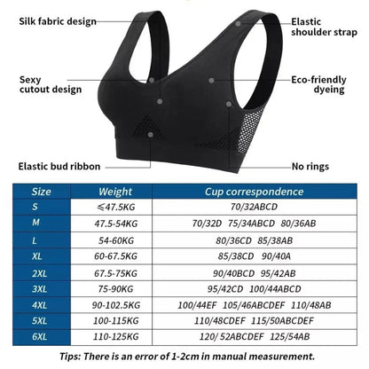 Seamless Mesh Sports Bra – Breathable, Moisture-Wicking, High Support for Yoga & Gym