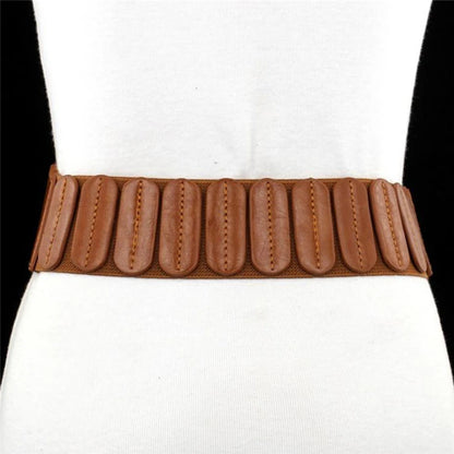 Semi-Circular Buckle Wide Belt