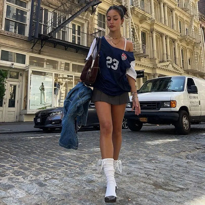 Oversized Vintage Off Shoulder Tee