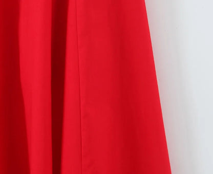 Halter Neck Backless A-Line Mid-Calf Dress